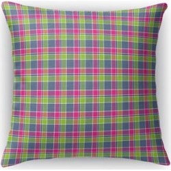 LOVE POTION 1 PLAID Accent Pillow by Kavka Designs (16X16), Pink(Polyester)