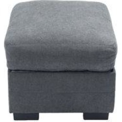 Latitude Run® Fabric Osman, 25.98 "wide x 25.98 "deep x 16.14" high Revolution Performance Fabrics®/Other Performance Fabrics in Gray | Wayfair