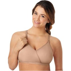 Plus Size Women's Nursing Seamless Wirefree Bra with Shaping Foam Cups by Playtex in Cafe Au Lait (Size XL) found on Bargain Bro Philippines from fullbeauty for $34.99