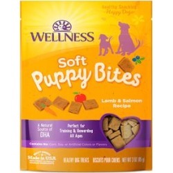 Wellness Complete Health Natural Grain Free Lamb & Salmon Recipe Soft Puppy Bites, 3 oz.