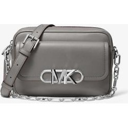 Michael Kors Parker Medium Leather Crossbody Bag Grey One Size found on Bargain Bro from Michael Kors for USD $181.49