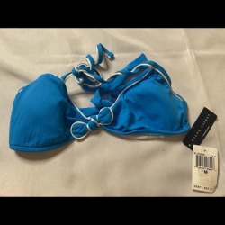 Ralph Lauren Swim | Blue Ralph Lauren Bikini Top | Color: Blue/White | Size: M found on Bargain Bro from poshmark, inc. for USD $14.44