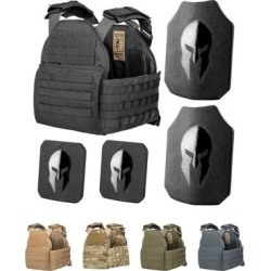 "Armor Systems AR550 Level Iii+ Body Armor And Sentinel Plate Carrier Package Black Medium-Extra"