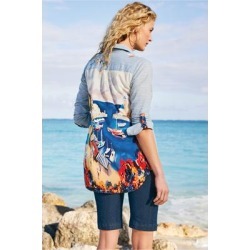 Women's Ammabella Shirt by Soft Surroundings, in Light Denim size XS (2-4)