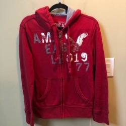 American Eagle Outfitters Jackets & Coats | American Eagle Outfitters Mens Zip Up Hoodie | Color: Red | Size: Xs found on Bargain Bro Philippines from poshmark, inc. for $15.00