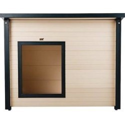 New Age Pet ecoFLEX Rustic Lodge Style Dog House, Tan, X-Large