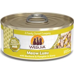 Weruva Classics Meow Luau with Mackerel & Pumpkin in Gravy Wet Cat Food, 5.5 oz., Case of 24, 24 X 5.5 OZ