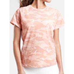 Athleta Tops | Athleta Camo Ultimate T-Shirt Nwt | Color: Pink | Size: M found on Bargain Bro from poshmark, inc. for USD $15.20