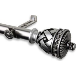 Winston Porter Kindle Curtain Single Rod Metal in Gray, Size 1.75 H x 48.0 W x 2.88 D in | Wayfair E2933F0842D4477493D6CEF36E9E7549