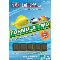 Ocean Nutrition Frozen Formula Two Cubes Fish Food, 3.5 oz.
