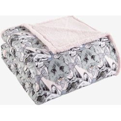 Micro Flannel Reverse to Sherpa Blanket by Shavel Home Products in Cat Collage (Size FL/QUE)