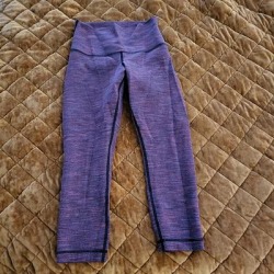 Lululemon Athletica Pants & Jumpsuits | Lululemon 25 High Rise Leggings | Color: Pink/Purple | Size: 4 found on Bargain Bro from poshmark, inc. for USD $22.80