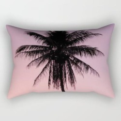 Summer Palms Rectangular Pillow by Created By Kat Co - Small (17" x 12")