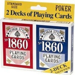Nevada Style No.1860 Playing Card Set of 2, Size 2.5 W in | Wayfair 11181 found on Bargain Bro from Wayfair for USD $15.19