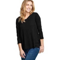 Plus Size Women's Pleat Back Sweater by ellos in Black (Size 22/24) found on Bargain Bro from fullbeauty for USD $30.51