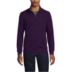 Men's Bedford Rib Quarter Zip Sweater - Lands' End - Purple - L found on Bargain Bro from landsend.com for USD $37.22