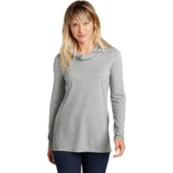 Sport-Tek LST406 Women's PosiCharge Tri-Blend Wicking Long Sleeve Hoodie in Light Grey Heather size 4XL | Triblend found on Bargain Bro Philippines from ShirtSpace for $26.30