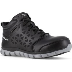 Reebok Work Sublite Cushion Work Waterproof Mid Composite Toe - Womens 10.5 Black Oxford W