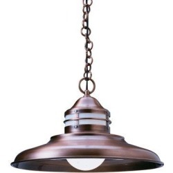 Arroyo Craftsman Newport 1-Light Outdoor Pendant Glass/Metal in Gray/White, Size 10.38 H x 46.38 W x 17.0 D in | Wayfair NH-17CR-S found on Bargain Bro from Wayfair for USD $521.00