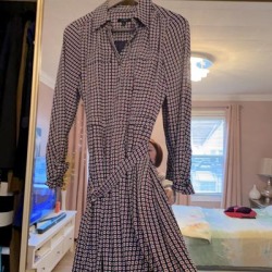 J. Crew Dresses | Long Shirt Dress | Color: Blue/Red | Size: 0 found on Bargain Bro Philippines from poshmark, inc. for $48.00