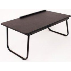 Wrought Studio™ Cleveland Laptop Tray Metal/Solid Wood in Black, Size 22.0 H x 9.0 W x 13.0 D in | Wayfair 649817C6CBB74D2FB5F63EE9B0E868C6 found on Bargain Bro from Wayfair for USD $37.99