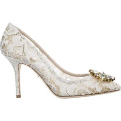 Pumps Court Heel Shoes Rainbow Lace - White - Dolce & Gabbana Heels found on Bargain Bro Philippines from lyst.com for $650.00