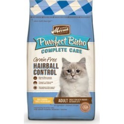 Merrick Purrfect Bistro Complete Care Grain Free Hairball Control Chicken Recipe Dry Cat Food, 12 lbs.