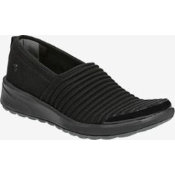 Wide Width Women's Glee Slip-On by BZees in Black Knit (Size 7 1/2 W) found on Bargain Bro Philippines from Ellos for $64.99