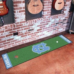FANMATS NCAA University of North Carolina Chapel Hill Putting Green 72 in. x 18 in. Non-Slip Indoor Only Mat Synthetics, Size 18.0 W x 72.0 D in found on Bargain Bro from Wayfair for USD $41.79