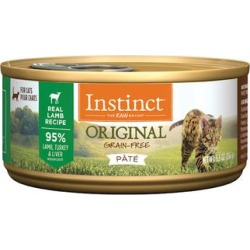 Instinct Original Grain-Free Pate Real Lamb Recipe Wet Cat Food, 5.5 oz.