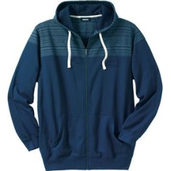 Men's Big & Tall Snow Lodge Hoodie by KingSize in Navy (Size 2XL) found on Bargain Bro from fullbeauty for USD $63.07