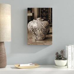 Latitude Run® Cat in Vase Sepia Photographic Print on Wrapped Canvas & Fabric in Brown, Size 18.0 H x 12.0 W x 2.0 D in | Wayfair LATR2864 32222095