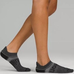 Lululemon Athletica Accessories | Lululemon Power Stride Tab Sock Wool In Blackasphalt Grey | Color: Black/Gray | Size: Various found on Bargain Bro Philippines from poshmark, inc. for $22.00
