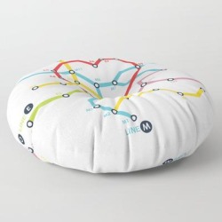 Home Where The Heart Is Floor Pillow by Picomodi - ROUND - 30" x 30"
