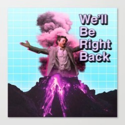 Eric Andre Aesthetic Canvas Print by Dumbvaporwave - LARGE