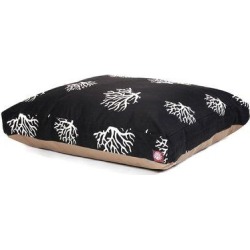 Majestic Pet Products Majestic Pet Coral Pillow/Classic Polyester in Black, Size 4.0 H x 20.0 W x 27.0 D in | Wayfair 78899560504