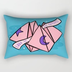 Look To The Future Rectangular Pillow by Doodle By Meg - Small (17" x 12")