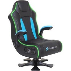 Latitude Run® X Rocker CXR3 Dual Audio PC & Racing Game Chair Faux Leather in Black, Size 43.11 H x 24.8 W x 32.08 D in | Wayfair found on Bargain Bro Philippines from Wayfair for $330.39