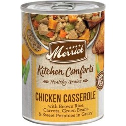 Merrick Healthy Grains Kitchen Comforts, Chicken Casserole and Rice with Grains Wet Dog Food, 12.7 oz., Case of 12, 12 X 12.7 OZ