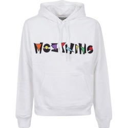 Geometric Logo Hoodie - White - Moschino Sweats