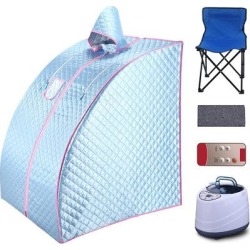 OXINGO Portable Steam Sauna Spa, 2L Personal Sauna For Relaxation At Home,One Person Sauna w/ Remote Control,Foldable Chair,Timer | Wayfair found on Bargain Bro Philippines from Wayfair for $239.58