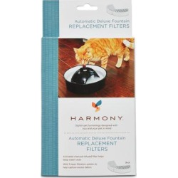 Harmony Automatic Deluxe Ceramic Cat Fountain Replacement Filters, 3 ct., .25 LB