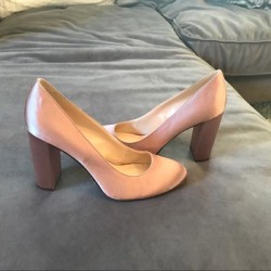 Nine West Shoes | Nine West Size 9 Satin Blush Pumps | Color: Tan | Size: 9 found on Bargain Bro from poshmark, inc. for USD $11.40
