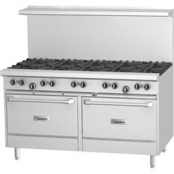 Garland G60-10SS Natural Gas 10 Burner 60" Range with 2 Storage Bases - 330,000 BTU