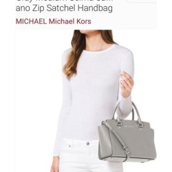 Michael Kors Bags | Authentic Mk Selma Saffiano Handbag | Color: Gray | Size: Medium found on Bargain Bro from poshmark, inc. for USD $152.00