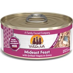 Weruva Classics Mideast Feast with Grilled Tilapia in Gravy Wet Cat Food, 5.5 oz., Case of 24, 24 X 5.5 OZ