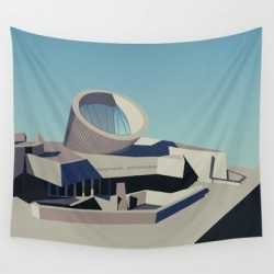 Soviet Modernism: Youth Metro Station In Yerevan, Armenia Wall Hanging Tapestry by Nvard Yerkanian - 51" x 60"