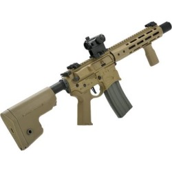 "EMG Sharps Bros Warthog Licensed Full Metal Advanced M4 Airsoft AEG Rifle 10in SBR Tan Large"