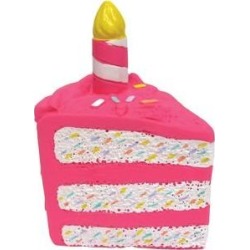 fouFIT Birthday Cake Chew Dog Toys, Pink