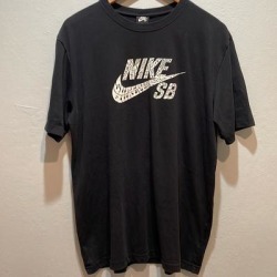 Nike Shirts | Nike Sb Font Fill Dri-Fit Black Tee Size L | Color: Black | Size: L
